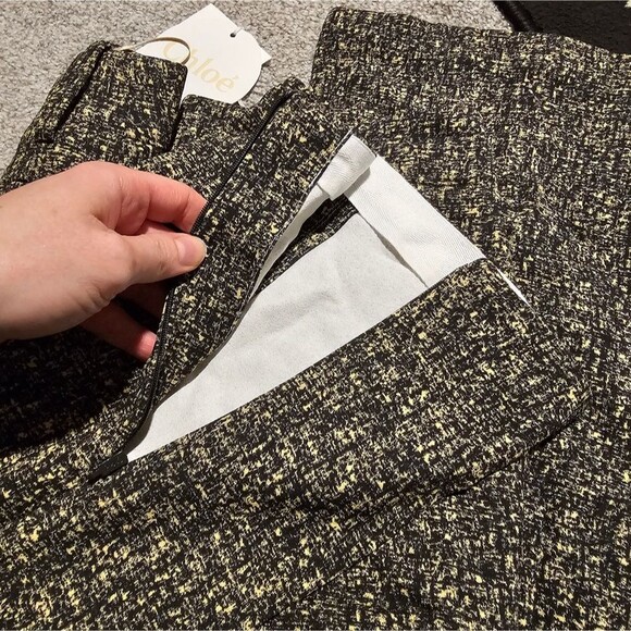 New Chloe Printed Crepe Flare Pants - Picture 6 of 6